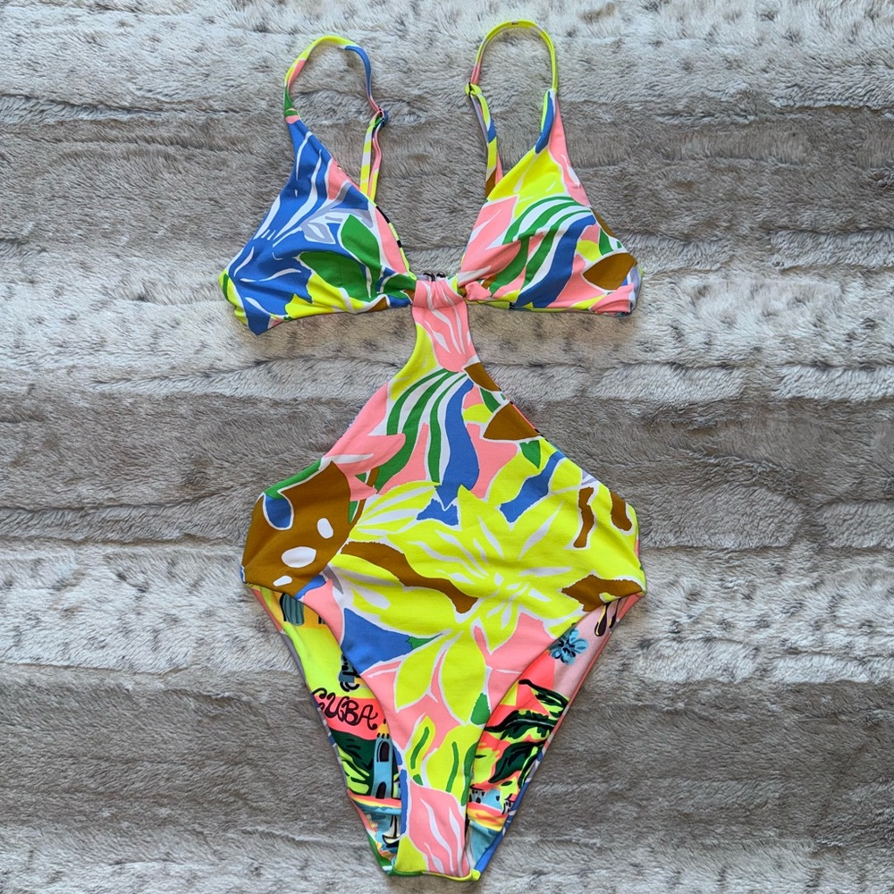 NEW🌸MAAJI Selvatik Mimi Reversible Trikini Cheeky Cut One Piece Swimsuit Size S - Picture 5 of 15